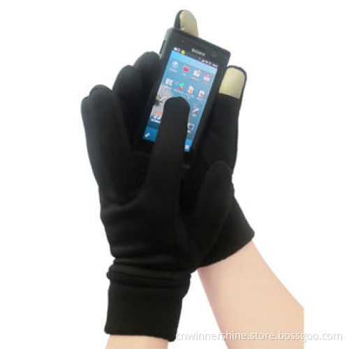 Gloves with winter thick 2 fingers screen touch gloves 250GSM Dry Plus Fleece for phone pad